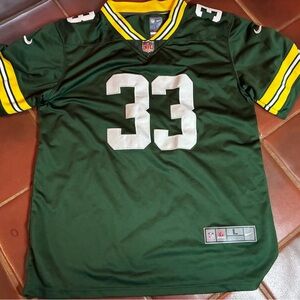 Nike Aaron Jones Green Bay Packers Football Jersey Mens Size Large Adult Nike